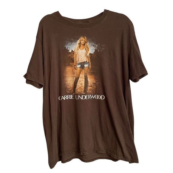 Carrie Underwood-Storyteller Tour 2016 Brown Graphic T-Shirt -Size XL - Picture 2 of 9